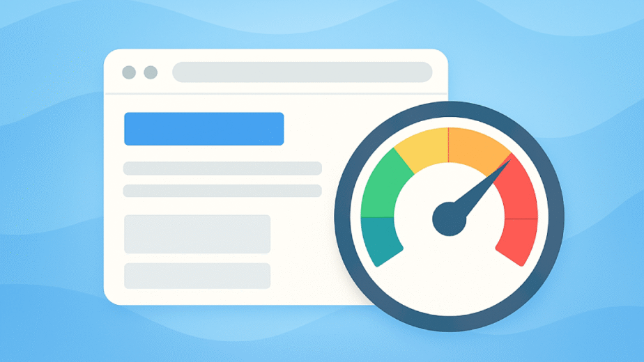 Shopify store speed optimization dashboard showing Core Web Vitals improvements