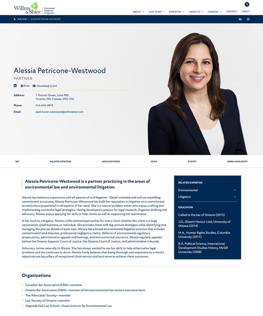 Willms & Shier Environmental Lawyers LLP